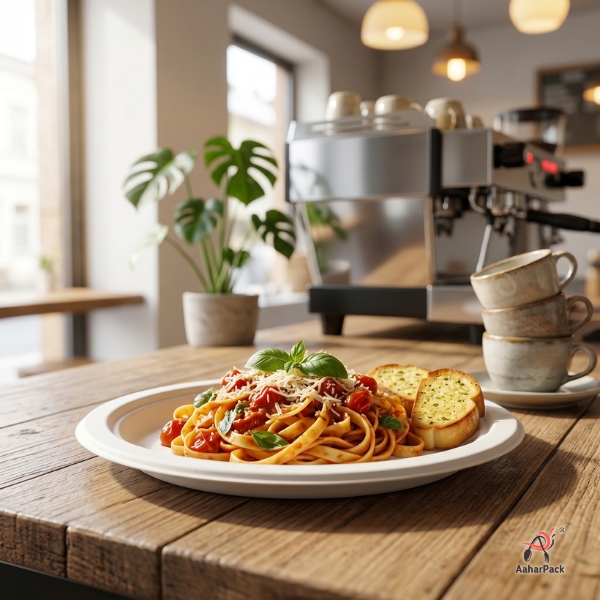 7 Inch Round Bagasse Plates | Compostable Snack & Dessert Plates
